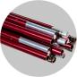 Preview: High Peak Kuppelzelt Woodpecker 3 LW (grün/rot, mit Vorbau für Gepäck)