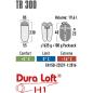 Preview: High Peak Schlafsack TR 300 (dunkelrot/grau)