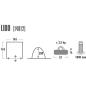 Preview: High Peak Dusch-/ Umkleidezelt Lido (hellgrau/blau)