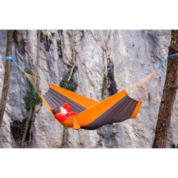 Amazonas Silk Traveller Techno, Camping-Hängematte (orange/grau)