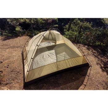 Coleman Darwin 4 Plus Summer, Zelt (beige/dunkelrot)