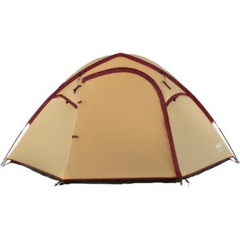 Coleman Darwin 4 Plus Summer, Zelt (beige/dunkelrot)