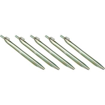 High Peak Stahl-Zelthering mit Haken, 6 Stück (24cm)