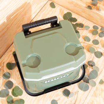 Igloo ECOCOOL Latitude 16 Roller, Kühlbox (grün/weiß)