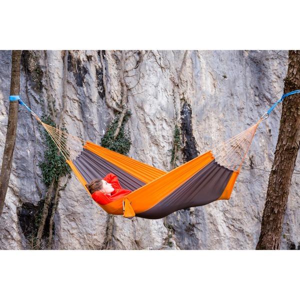 Amazonas Silk Traveller Techno, Camping-Hängematte (orange/grau)