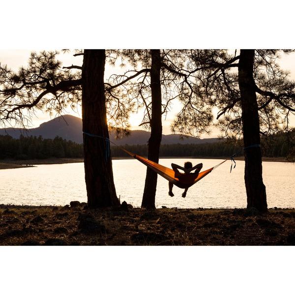 Amazonas Silk Traveller Techno, Camping-Hängematte (orange/grau)