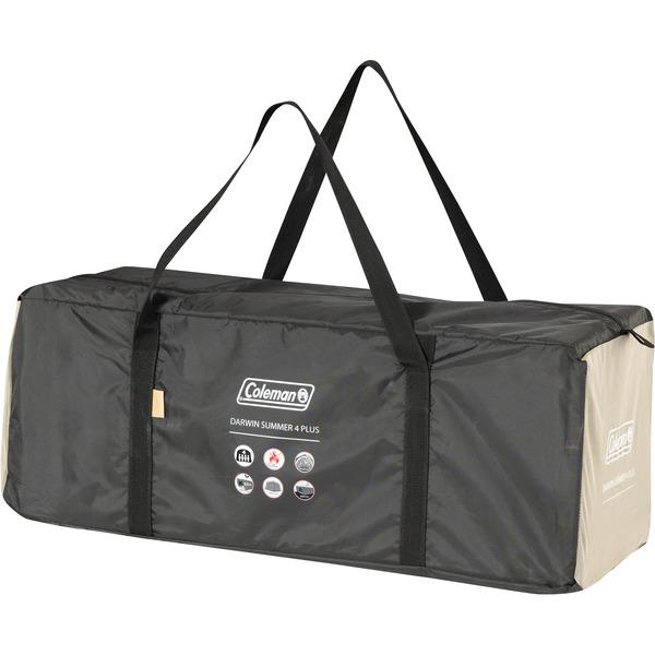 Coleman Darwin 4 Plus Summer, Zelt (beige/dunkelrot)