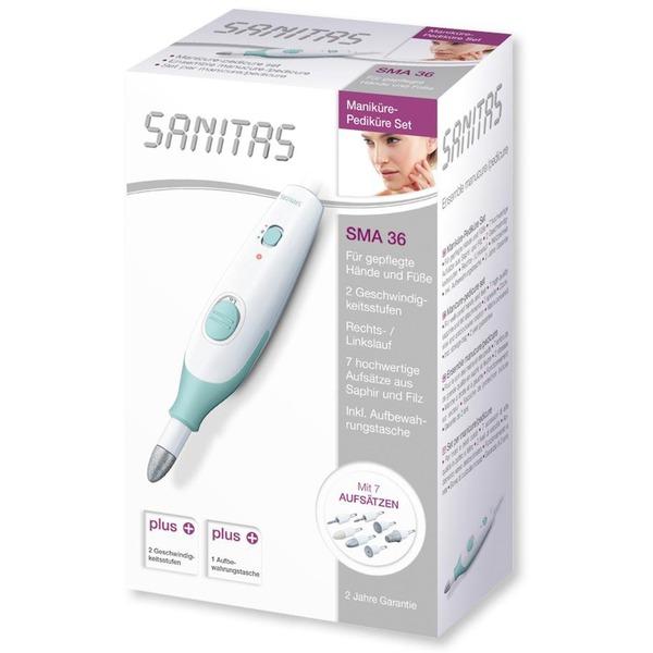 Sanitas SMA 36 Maniküre-/Pediküre-Set, Nagelpflege (weiß/hellgrün)