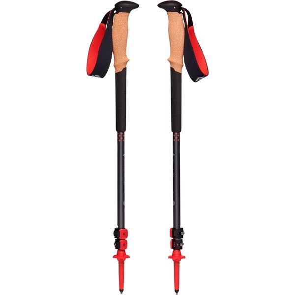 Black Diamond Trekkingstöcke Pursuit M/L, Fitnessgerät, grau/rot, 1 Paar, 110-125 cm