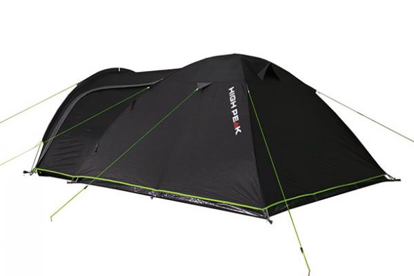 High Peak Meso 4.0 Familienzelt 4-Personen 360 x 240 cm Anthrazit/Grün