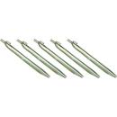 High Peak Stahl-Zelthering mit Haken, 6 Stück (24cm)